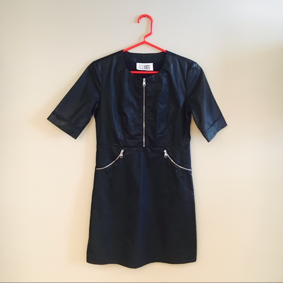 Maison Margiela Coated Cotton Pullover Style Dress - Picture 2 of 4